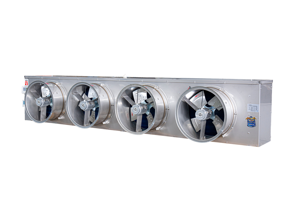 Enfriador de aire con elemento calefactor eléctrico montado en conducto