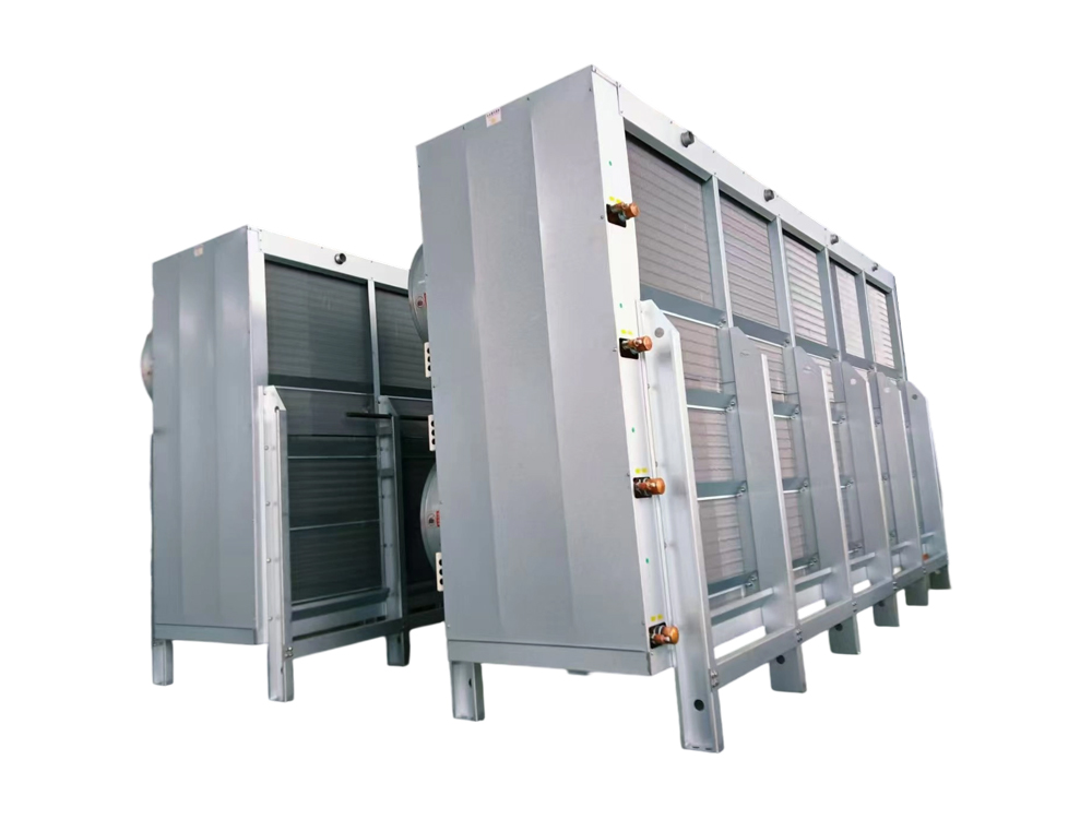 Enfriador de aire de acero inoxidable de descarga lateral de piso (dos filas, 12 conductos) Enfriador de aire de acero inoxidable de descarga lateral de piso (dos filas, 12 conductos)