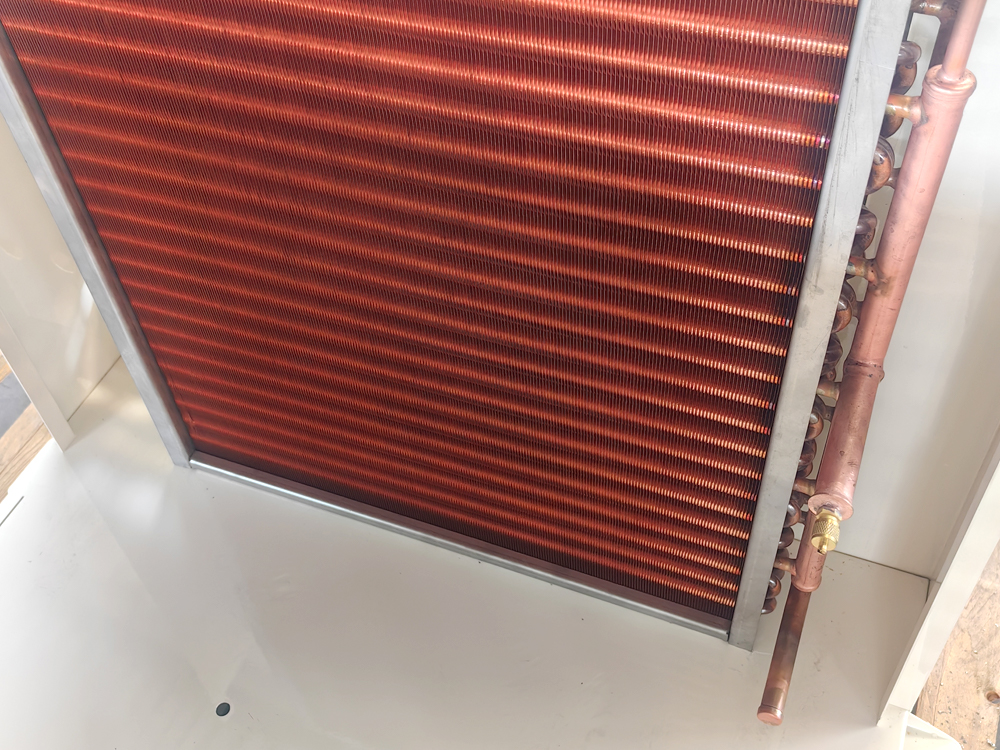 Condensador de aletas de cobre Condensador de aletas de cobre