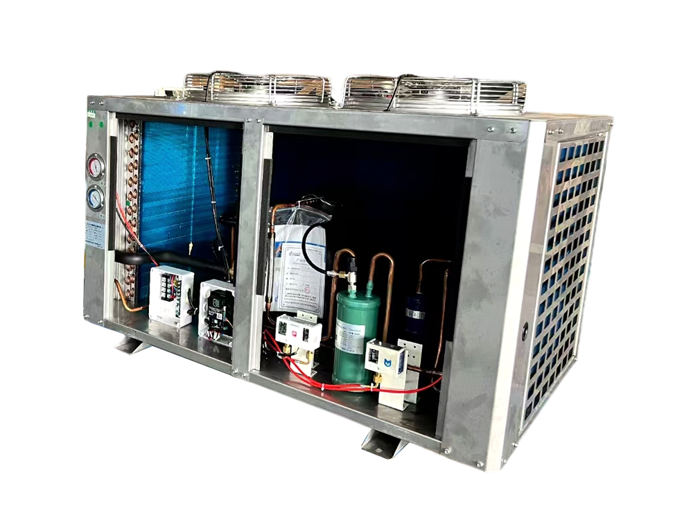 Unidad condensadora en forma de U con carcasa de acero inoxidable