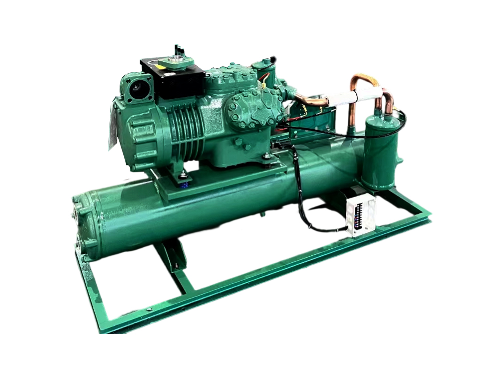 Unidad de refrigeración por agua de pistón semihermético